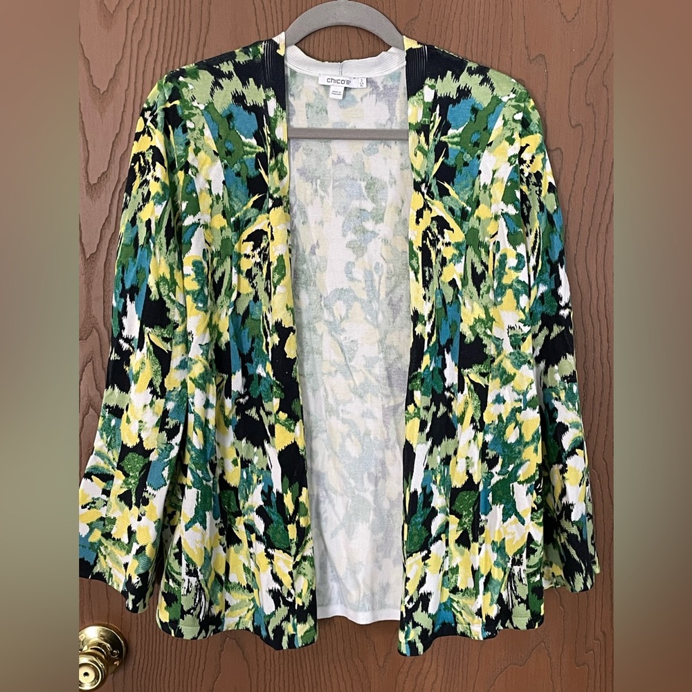 Chico's cardigan multicolor in Chico's 3, standard size XL